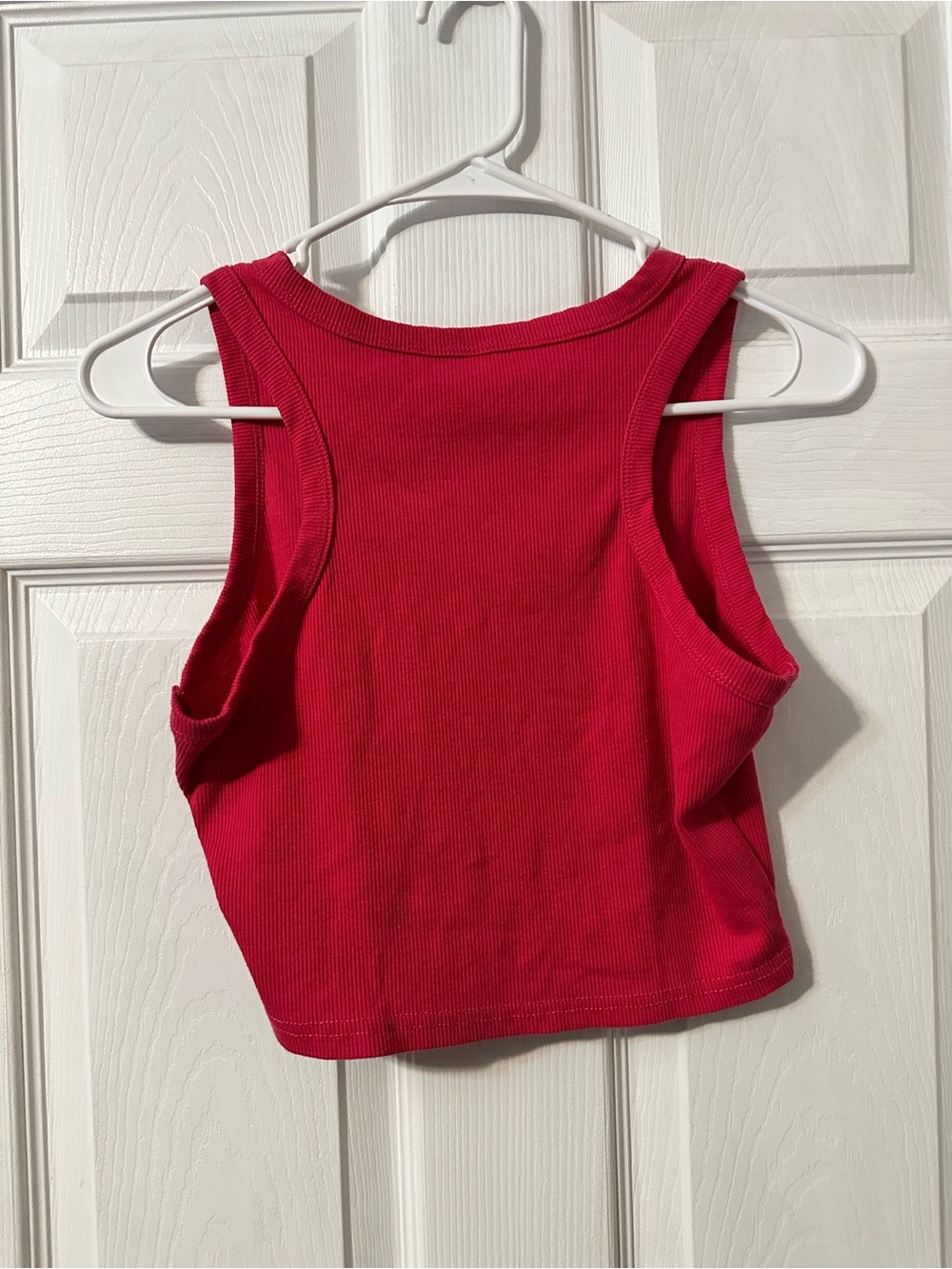 Hot Pink Ribbed Tank Top - Unbranded - Picture 3 of 4
